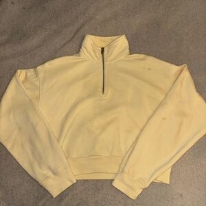 Cropped TNA Yellow 1/2 zip!